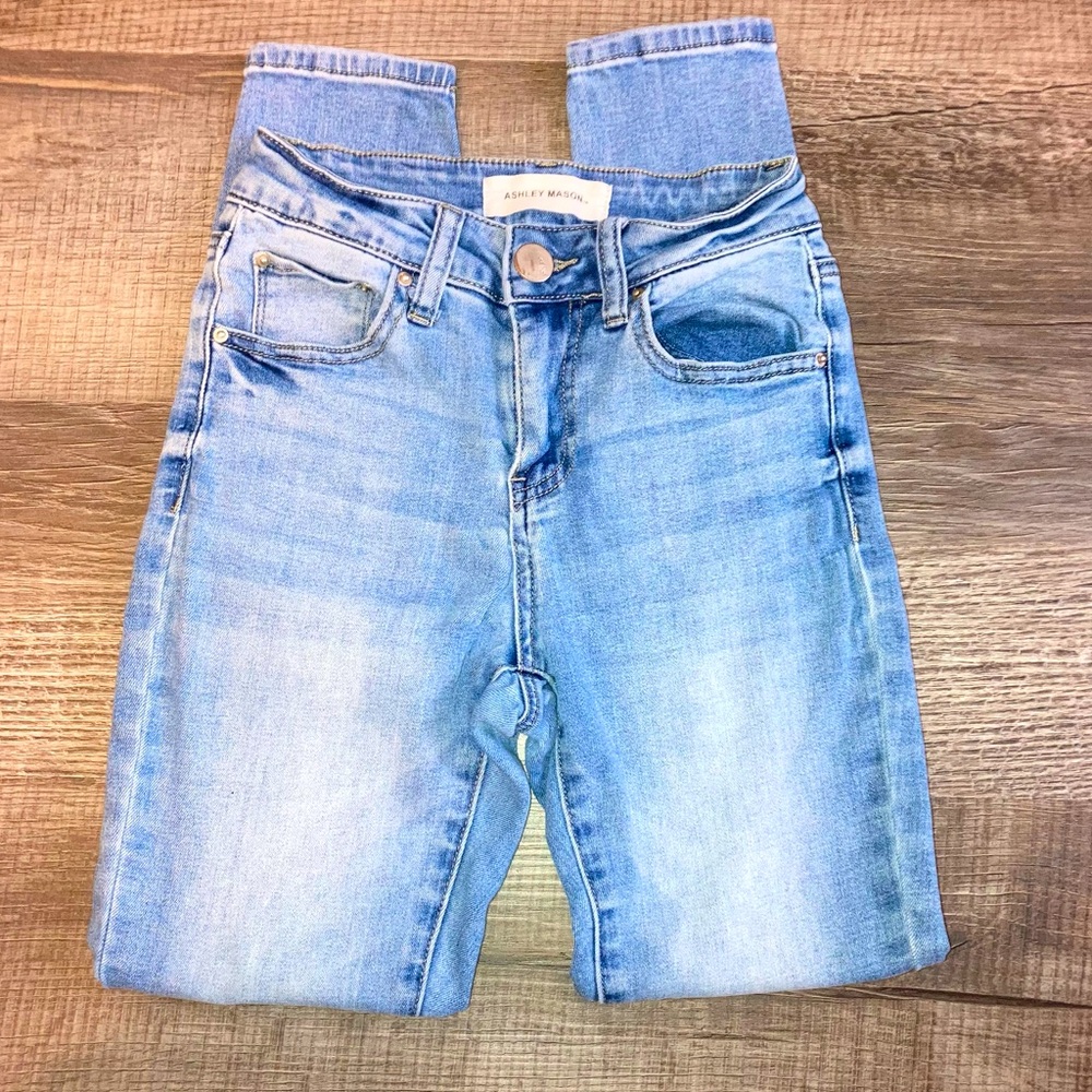 Ashley Mason Skinny Jeans Size 0/27 Mid Rise Stretch Y2K